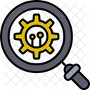 Gears Search Setting Icon