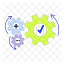 Gears Connect Business Icon