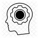 Gears Brain Mind Icon
