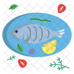 Gebackener Fisch  Symbol