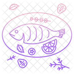 Gebackener Fisch  Symbol