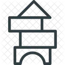 Gebaude Blocke Spielzeug Symbol