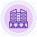 Gebaude Fundament Liniensymbol Symbol