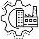 Gebaudemanagement Einkaufszentrumsmanagement Gebaudemechanik Symbol