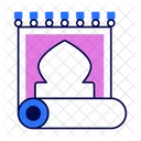 Gebetsteppich Gebetsmatte Muslim Symbol
