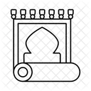 Gebetsteppich Gebetsmatte Muslim Symbol