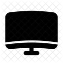 Gebogener Monitor  Symbol