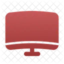 Gebogener Monitor  Symbol