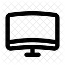Gebogener Monitor Bildschirm Monitor Symbol