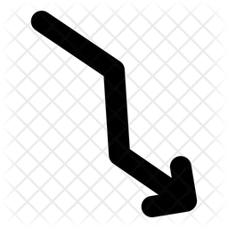 Gebogener Pfeil  Symbol