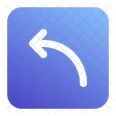Gebogener Pfeil  Symbol