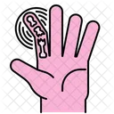 Gebrochener Finger  Symbol