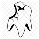 Gebrochener Zahn  Symbol