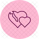 Gebrochen Herz Liebe Symbol
