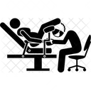Geburt Stuhl Entbindung Symbol