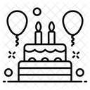 Geburtstagskuchen  Symbol