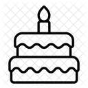 Geburtstagskuchen  Symbol