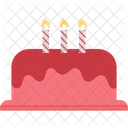 Geburtstag Kuchen Kerze Symbol