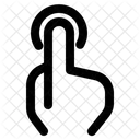Gedrückt halten und tippen  Symbol