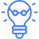 Geek Idea Bulb Nerd Icon