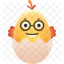 Poulet Geek Icône