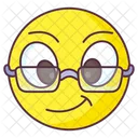 Geek Emoji Geek Expression Emotag Icon