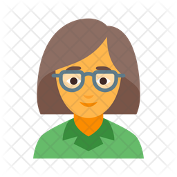 Geek female Icon
