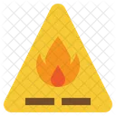 Gefahr Feuer Warnung Symbol