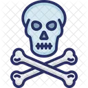 Gefahr Tot Piratenflagge Symbol