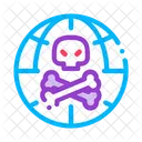 Roh Kopf Blutig Icon