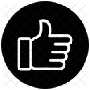 Gefallt Mir Feedback Daumen Hoch Symbol