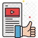 Video gefällt mir  Symbol