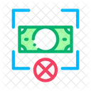 Gefälschte Banknote  Symbol