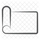 Gefaltetes Papier Dokument Datei Symbol