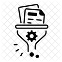 Gefilterte Daten Datenverarbeitung Verfeinerung Icon