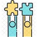 Gegenseitige Versicherung Matual Puzzle Symbol