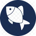 Gegessener Fisch Fisch Fischgrate Symbol