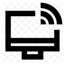 Gegossener Bildschirm  Symbol