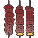 Gegrillte Kebabs  Symbol