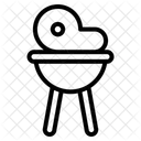 Gegrilltes Fleisch Symbol