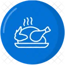 Gegrilltes Huhnchen Symbol