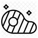 Gegrilltes Steak Symbol