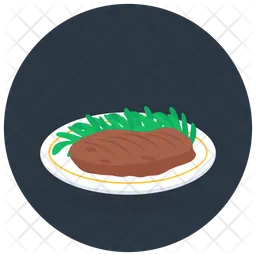 Gegrilltes Steak  Symbol