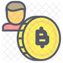 Bitcoin Munze Wahrung Icon