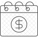 Gehaltsmonat Thinline Symbol Symbol