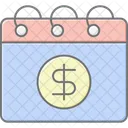 Gehaltsmonat Linear Farbsymbol Symbol