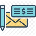 Gehaltsscheck Scheck Geld Symbol