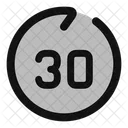 Go Forward Sec 30 Sekunden 30 Sekunden Symbol