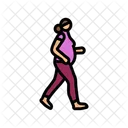 Gehen Schwanger Fitness Symbol