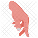 Gehen Finger Gehen Geste Symbol